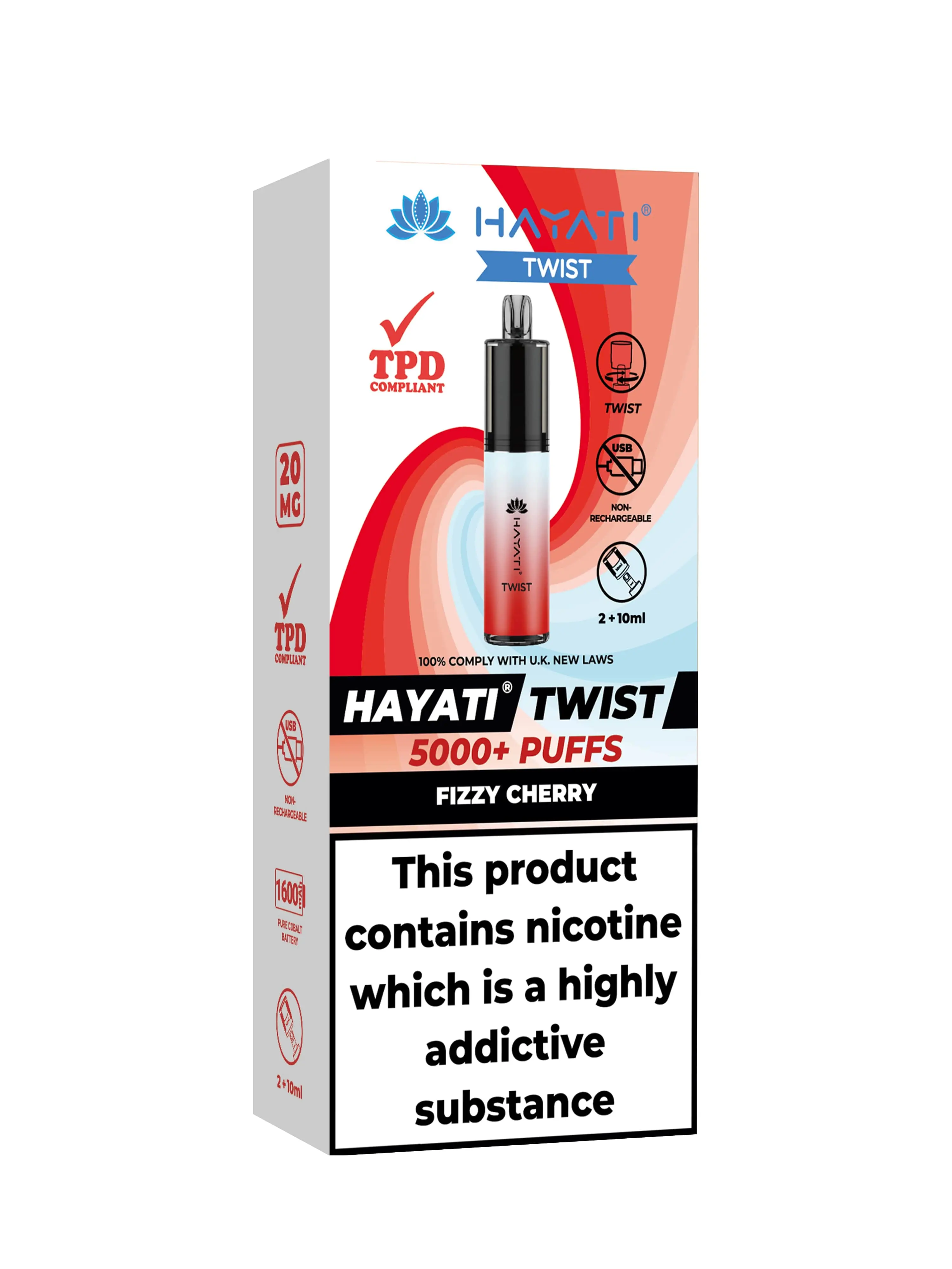  Fizzy Cherry Hayati Twist 5000 Disposable Pod Kit 